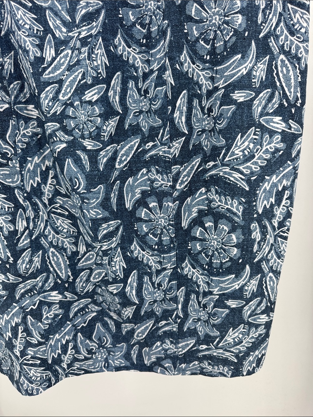 RipSkirt Hawaii Blue Floral Print wrap skirt pockets XXL long length adjustable - Picture 4 of 10